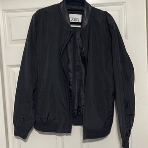 Zara bomber black jacket